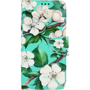 Pouzdro na mobilní telefon Pouzdro Realme C21Y knížkové Malované květy (kryt neboli obal na Realme C21Y)