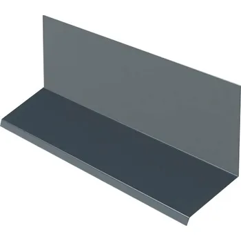 Plech Horní lemování pro kombinaci s krycí lištou RŠ 200, 2 bm, Prefalz hladký, Antracitová P.10 RAL 7016