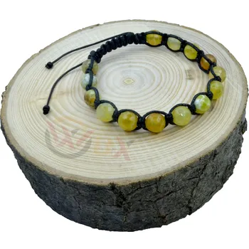 Náramek WUX Shamballa Rebentar ohnivý achát VELIKOST NÁRAMKU: Dětská.....14cm, BARVA PROVÁZKU: Červená, PRŮMĚR PROVÁZKU: Ø 2mm