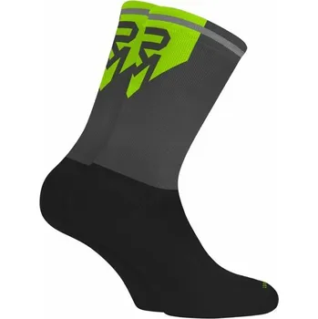 Pánské ponožky Ponožky ROCK MACHINE Long černo/šedo/zelené vel.L (43-45)