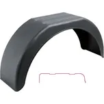 Blatník plast 13“/200 mm DOMAR černý lomený