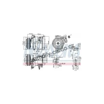 Chladič motoru Kompresor klimatizace NISSENS 890332