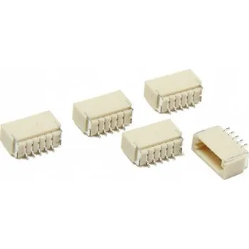 Vývojová deska JST SH 1,0 mm 5-Pin konektor na DPS - Pravý úhel