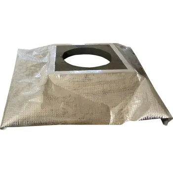 Kouřovod Napojení parozábrany pro NEREZ. komín, ø 230 mm, v 50 mm, parozábrana 1x1m