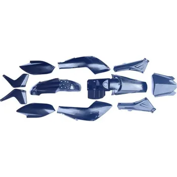 Helma na motorku Plasty sada XMOTOS XB38 Černá