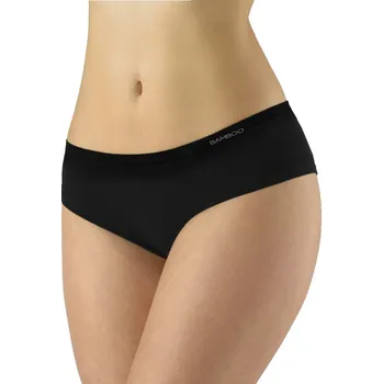 Kalhotky Gina Výhodné balení 5 kusů - Francouzské bambusové kalhotky bezešvé 04027P Barva/Velikost: černá / M/L
