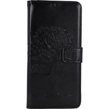 Pouzdro na mobilní telefon Pouzdro Xiaomi Poco M4 Pro 5G knížkové Černý strom sovičky (kryt neboli obal na Xiaomi Poco M4 Pro 5G)