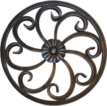 Zábradlí Rozeta kovaná,květ list, plot,brána,zábradlí D300,