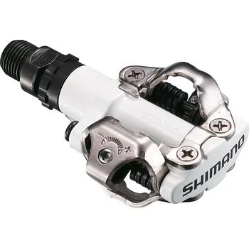 Pedál na kolo SHIMANO pedály MTB ostatní PD-M520 SPD zarážky SM-SH51 bez odrazek bílé (SHIMANO pedály MTB ostatní PD-M520 SPD zarážky SM-SH51 bez odrazek bílé)