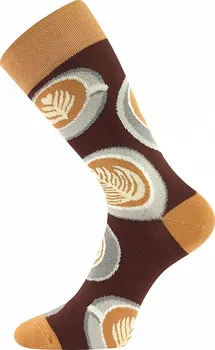 pánské ponožky Lonka Coffee Socks hnědé 42-45