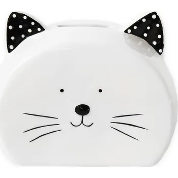 Pokladnička Kočka pokladnička keramika 10,5cm bílá (536713)