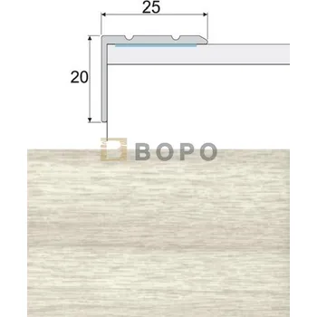 přechodová lišta Schodová lišta Profilteam E901 Dub bělený samolepicí 25 x 20 mm 270 cm