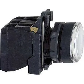 Stavebniny Schneider xB5AW31M5 Ovládač stiskací prosvětlený,lícující,1 Z+1V,230...240V-bílý