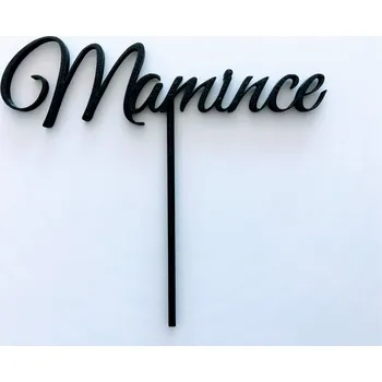 Dortová svíčka Zápich - Mamince (bílá, černá, zlatá)