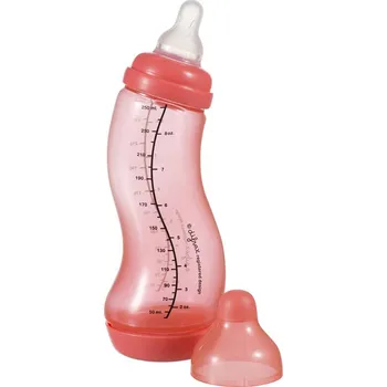 Kojenecká láhev Difrax Kojenecká S-lahvička antikolik Korálová 250ml