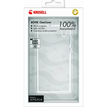 Pouzdro na mobilní telefon Krusell Bovik Cover Sony Xperia L1 transparent