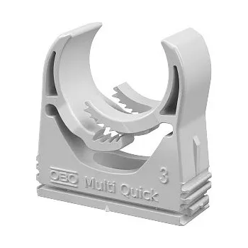 kabelová chránička OBO M-Quick 25-28LGR Příchytka Multi-Quick, 25-28,5mm, světle šedá Polyamid, PA