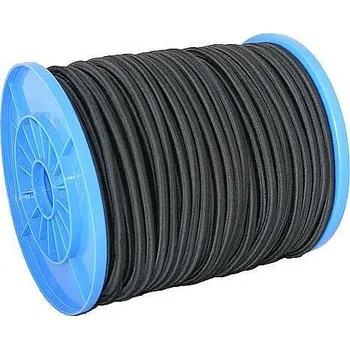 Horolezectví Gumové lano 10mm, 60m, černé, nos.220kg