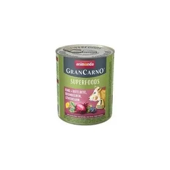 Pro psa Animonda GranCarno Superfoods hovězí, červená řepa, ostružiny, pampeliška Váha: 800g