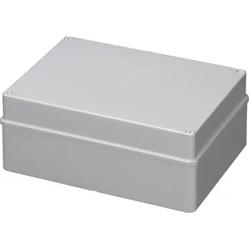 Elektroinstalační krabice Krabice S-BOX 616, 300x220x120 mm, IP56 šedá, plastové šrouby, 650°C S-BOX 616M