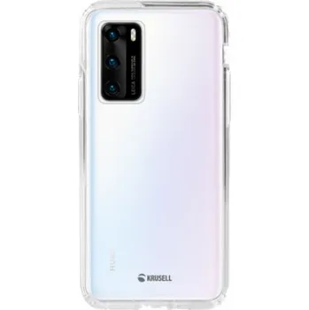 Pouzdro na mobilní telefon Krusell Kivik Cover Huawei P40 transparent