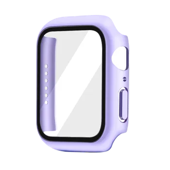 Příslušenství k chytrým hodinkám Ochranné pouzdro s tvrzeným sklem pro Apple Watch 40mm Barva: Levandulová, Typ: 4