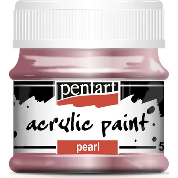 Výtvarná barva Pentart - akrylové barvy PERLEŤOVÉ 50 ml Barvy Pentart: fialová