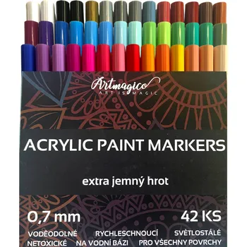Artmagico Akrylový popisovač s extra jemným hrotem 42 ks Artmagico Akrylový popisovač s extra jemným hrotem 42 ks