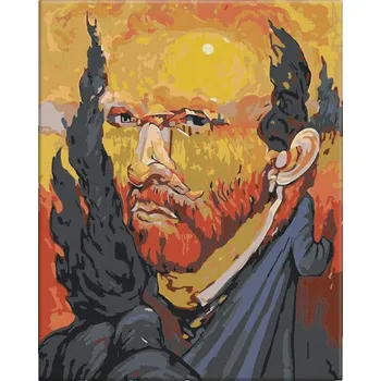 Malování podle čísel - Rolníkova žena - 40x50 cm, bez dřevěného rámu - CZ výroba