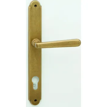 Dveřní kování COBRA ALT-WIEN Provedení: PZ (vložkový zámek), Povrch: OV - staromosaz, Rozteč: 90 mm