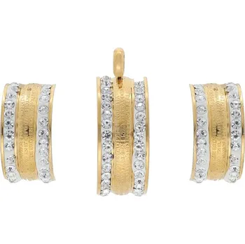 Souprava šperků Doria Set šperků z oceli zlatý K057