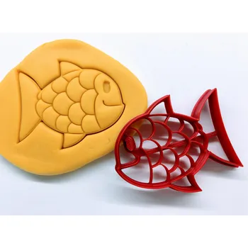 Vánoční dekorace Vánoční kapr #1 3D vykrajovátko