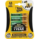 JCB RTU NiMH AA/R06, min.2400mAh, přednabitá, blistr 4ks