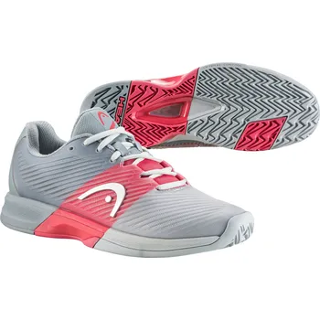Dámská tenisová obuv Dámská tenisová obuv Head Revolt Pro 4.0 AC Grey/Coral EUR 37