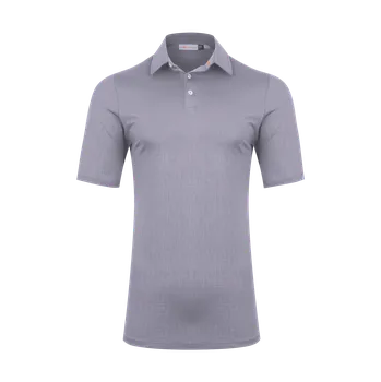 Pánské tričko Triko KJUS Mens Motion Embossed Polo S/S Barva: Alloy-Alloy, Velikost: 48, Pohlaví: Pánské