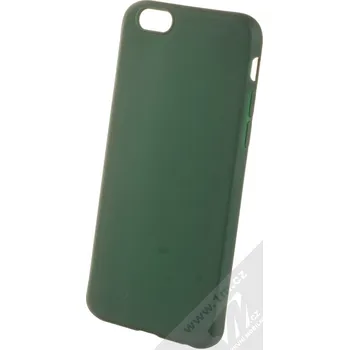 Pouzdro na mobilní telefon 1Mcz Matt TPU ochranný silikonový kryt pro Apple iPhone 6, iPhone 6S tmavě zelená (forest green)