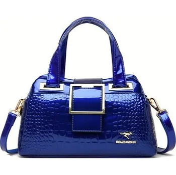 Kabelka Luxusní designová dámská kabelka, imitace krokodýlí kůže Barva: modrá