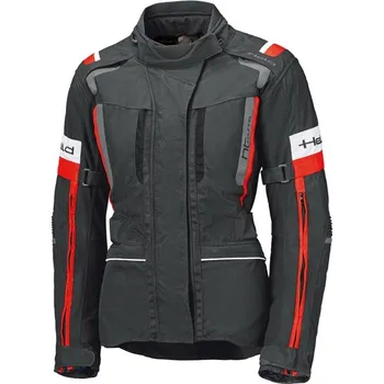 Moto bunda Held Held 4-TOURING 2 dámská cestovní textilní bunda černá/červená vel.D3XL 3XL