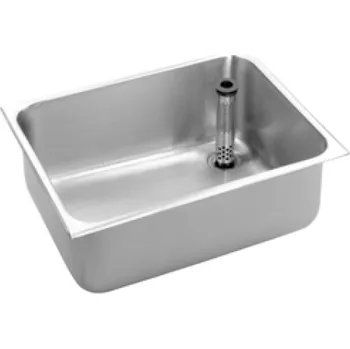 Nerezový úklidový dřez Franke KWC C20136L (odtok vlevo, ilustrativní obr.)