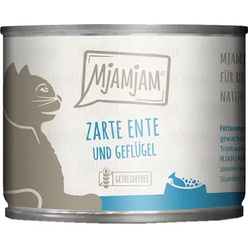 Krmivo pro kočku MjAMjAM jemné kachní a drůbeží maso na lahodné mrkvičce 24x200g