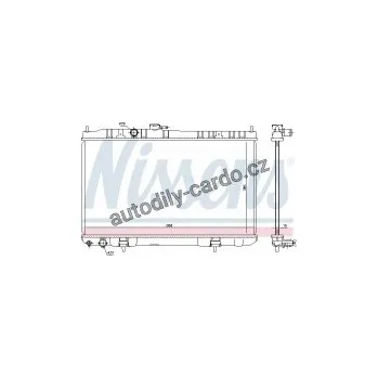 Motor automobilu Chladič motoru NISSENS 68751