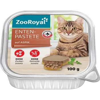 Krmivo pro kočku ZooRoyal kachní paštika v aspiku 16 × 100 g