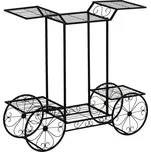 STILISTA Stojan na rostliny, vozík, 77 x 75 x 28 cm, ocel