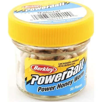 Umělá nástraha Berkley Honey Worm Natural 2,5 cm 55 ks