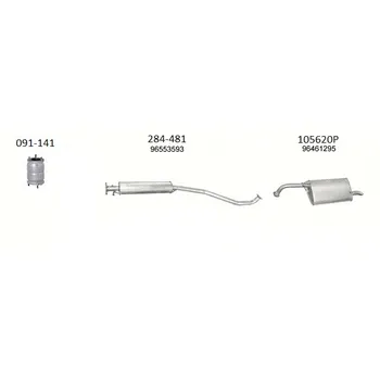 Katalyzátor katalyzátor výroba AS/BM Bosal 091-141