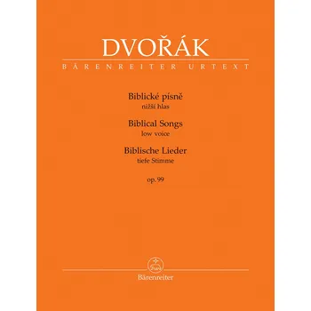 Hudebniny Biblické písně op. 99 (pro nižší hlas a klavír)