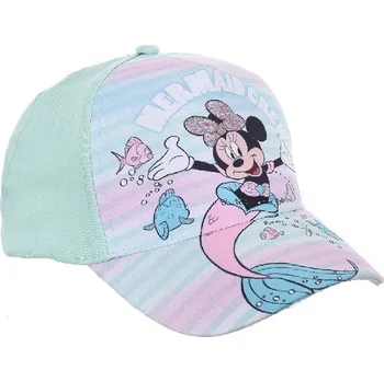 Kšiltovka Světle zelená dívčí kšiltovka Disney Minnie Mouse Velikost: 54