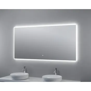 Zrcadlo Zrcadlo s LED osvětlením, 1400 x 700 x 30 mm, nastavitelná teplota barvy světla