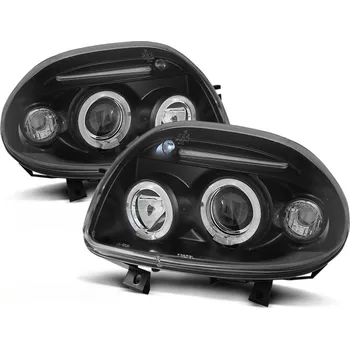 Přední světlomet Tuning Tec Přední světla RENAULT CLIO II 09.98-05.01 ANGEL EYES černé