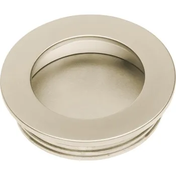 Nábytkové kování In-Design Zápustná nábytková úchytka RONDO Nikl satén